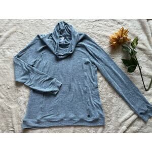 Te' Verde Blue Cowl Neck Pullover Large